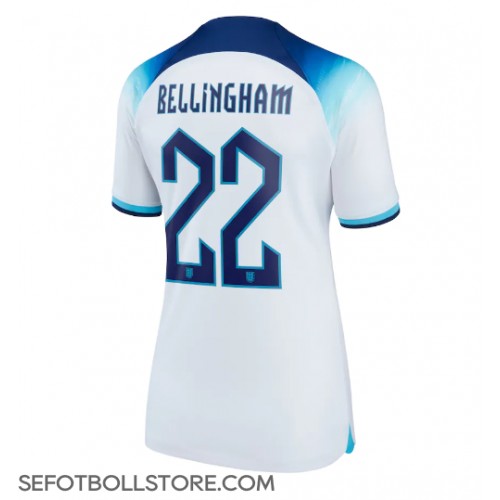 England Jude Bellingham #22 Replika Hemmatröja Dam VM 2022 Kortärmad